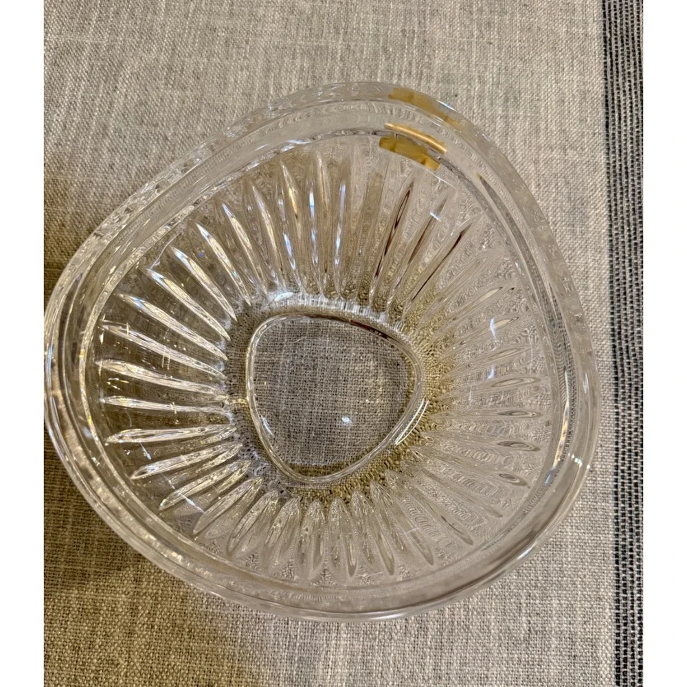 🍬 Mikasa Cimarron Crystal Candy Dish – Polish Cut Lines – Germany